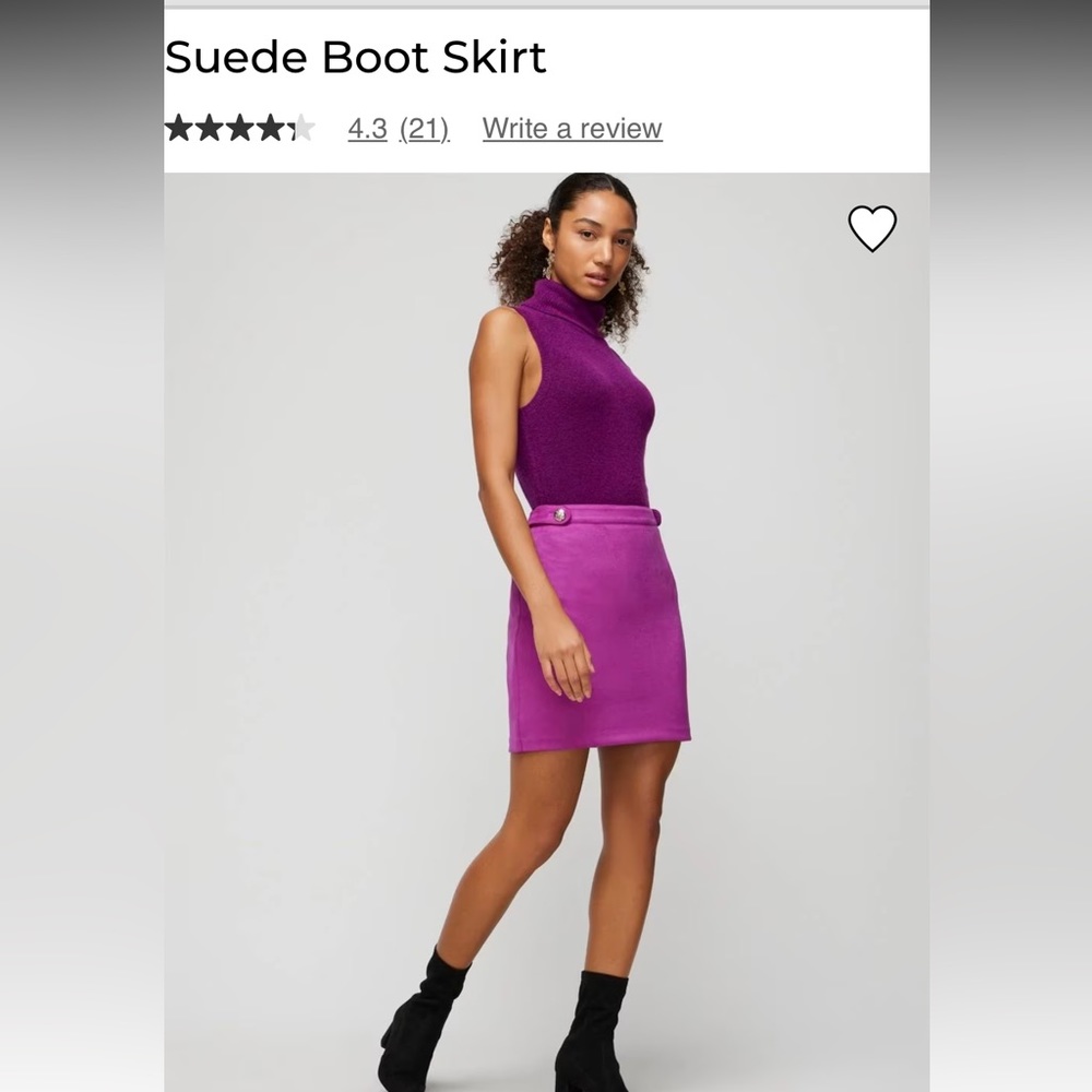 NWT White House Black Market boot skirt